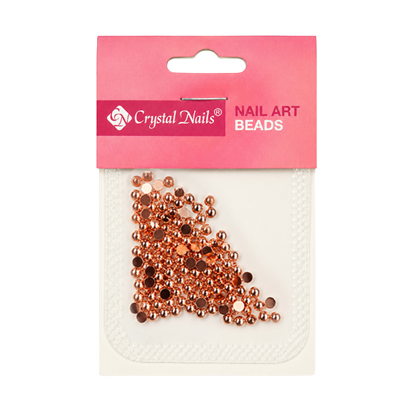 Half Beads Refill - metal rosegold 3mm