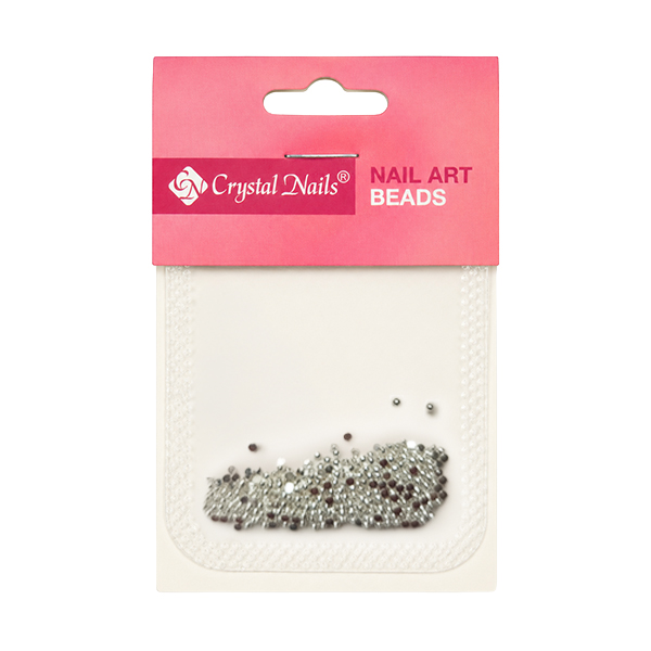 Half Beads refill - metal silver 1,5mm